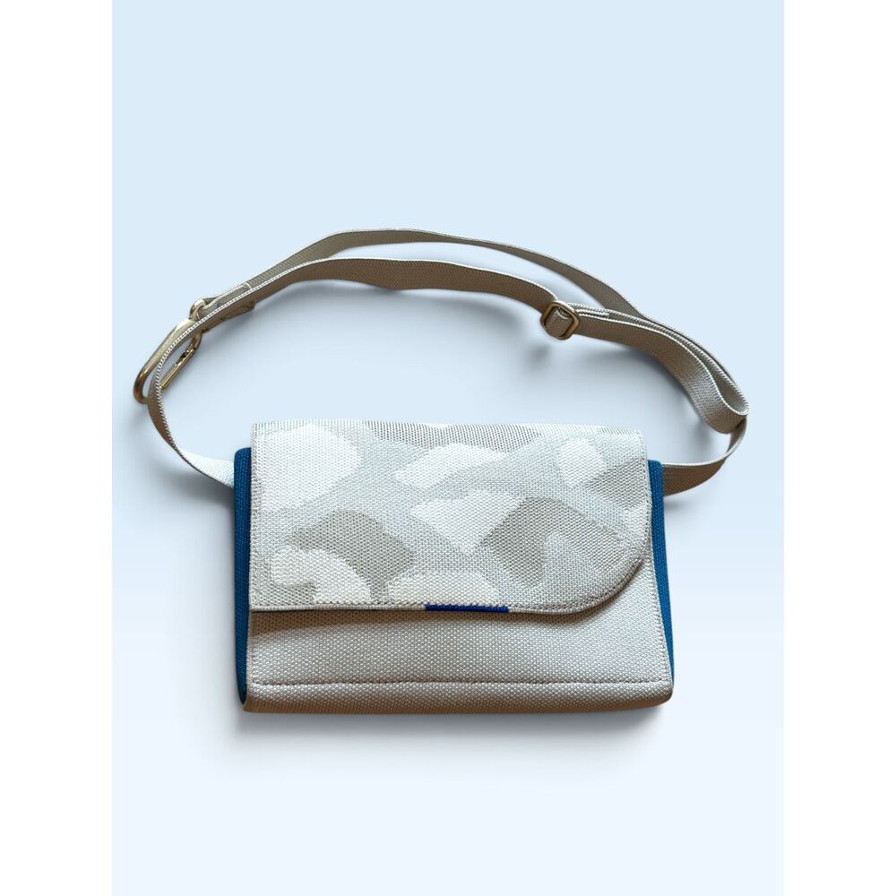 Rothy's The Belt Bag Cream Camo Knit Crossbody Bag